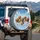 Five Golden Doodle Dogs with Cloud Sky View - Dog Lover Outdoor Vehicle Travel Gift Spare Tire Cover - 3