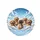 Five Golden Doodle Dogs with Cloud Sky View - Dog Lover Outdoor Vehicle Travel Gift Spare Tire Cover - 4