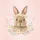 Fluffy Brown Bunny Daisy Wildflower - Spring Decor Gift for Bunny Lover Spare Tire Cover - 6