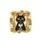 Black Cat Bubble Tea Golden Eye Geometric Shapes Starburst - Cat Lover Home Decor Gift Spare Tire Cover - 4