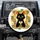 Black Cat Bubble Tea Golden Eye Geometric Shapes Starburst - Cat Lover Home Decor Gift Spare Tire Cover - 1