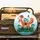 Orange Fox Japanese Text Red Sun Green Grass Bonsai - Fox Lover Travel Gift Spare Tire Cover - 2