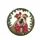 English Bulldog Puppy Red Bow Holly Wreath - Christmas Gift for Dog Lovers Spare Tire Cover - 4