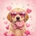 Golden Retriever Puppy Pink Sunglasses Valentine's Day Gift Dog Lover Spare Tire Cover - 6