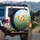 California Poppies Green Foliage Buds Sunny Sky - Garden Lover Gift Spare Tire Cover - 3