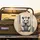 Realistic Possum Striped Pajamas Smartphone - Wildlife Lover Home Decor Gift Spare Tire Cover - 2
