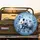 White Opossum Blue Floral Ceramic - Wildlife Lover Gift Spare Tire Cover - 2