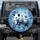 White Opossum Blue Floral Ceramic - Wildlife Lover Gift Spare Tire Cover - 1