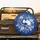 Realistic Opossum Toile Botanical Indigo Blue Flowers Berries - Wildlife Lover Gift Spare Tire Cover - 2