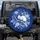 Realistic Opossum Toile Botanical Indigo Blue Flowers Berries - Wildlife Lover Gift Spare Tire Cover - 1