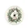White Possum Flowering Branches Cream Blossoms Teal Leaves - Nature Lover Gift Spare Tire Cover - 4