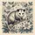 Opossum Surrounded Botanical Flowers Foliage Branch - Wildlife Lover Gift Spare Tire Cover - 6