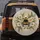 Bumblebee White Daisy Golden Swirls - Wildlife Lover Gift for Bee Lover Spare Tire Cover - 5