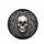 Dark Skull Silver Acanthus Baroque Floral - Gothic Home Decor Gift Spare Tire Cover - 4