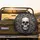 Dark Skull Silver Acanthus Baroque Floral - Gothic Home Decor Gift Spare Tire Cover - 2