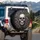 Dark Skull Silver Acanthus Baroque Floral - Gothic Home Decor Gift Spare Tire Cover - 3