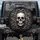 Dark Skull Silver Acanthus Baroque Floral - Gothic Home Decor Gift Spare Tire Cover - 1