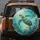 Teal Sea Turtle Golden Coral Swirling Currents Seascape - Wildlife Lover Gift Spare Tire Cover - 5