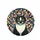 Tuxedo Cat Geometric Patchwork Home Decor Gift for Cat Lover Spare Tire Cover - 4