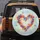 Watercolor Floral Heart Daisies Cosmos Wildflowers Small Hearts - Home Decor Gift for Garden Lover Spare Tire Cover - 5