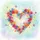Watercolor Floral Heart Daisies Cosmos Wildflowers Small Hearts - Home Decor Gift for Garden Lover Spare Tire Cover - 6