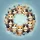 Playful Cats Ring Formation Paw Prints Yarn Balls - Cat Lover Gift Spare Tire Cover - 6
