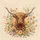Highland Cow Wildflower Meadow - Farmhouse Home Decor Gift for Cow Lover Spare Tire Cover - 6