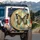 Realistic Butterfly Vintage Botanical Floral Collage - Aged Parchment Home Decor Gift Spare Tire Cover - 3