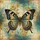 Realistic Butterfly Vintage Botanical Floral Collage - Aged Parchment Home Decor Gift Spare Tire Cover - 6