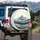 Majestic Mountain Range Evergreen Forest Misty Peaks - Outdoor Adventure Decor Gift Spare Tire Cover - 3