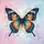 Butterfly Wing Floral Lace Organic Splashes Wisps - Home Decor Gift for Butterfly Lover Spare Tire Cover - 6