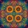 Kaleidoscopic Sunflower Mandala Floral Mosaic - Boho Lifestyle Gift for Yoga Lover Spare Tire Cover - 6