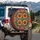 Kaleidoscopic Sunflower Mandala Floral Mosaic - Boho Lifestyle Gift for Yoga Lover Spare Tire Cover - 3