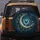 Blue Gold Butterfly Crescent Moon Celestial Sky - Star Gazer Outdoor Decor Spare Tire Cover - 5