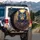 Regal Purple Cat Gold Emerald Jewels - Cat Lover Home Decor Gift Spare Tire Cover - 3