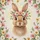 Brown Bunny Daisy Flower Crown, Scattered Florals - Wildlife Lover Gift Spare Tire Cover - 6