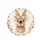 Brown Bunny Daisy Flower Crown, Scattered Florals - Wildlife Lover Gift Spare Tire Cover - 4