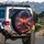 Erupting Volcano Lava Flow Storm Clouds - Adventure Lover Gift Spare Tire Cover - 3