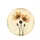 Dried Poppy Flowers Pressed Foliage Gold Dust Parchment Background - Vintage Home Decor Gift Spare Tire Cover - 4