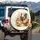 Hens Roosters Wildflower Garden Farmhouse Decor Gift for Chicken Lover Spare Tire Cover - 3