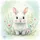 Baby Rabbit Wildflower Meadow Pastel Flora - Wildlife Lover Home Decor Gift Spare Tire Cover - 6