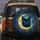 Black Cat Golden Crescent Moon Galaxy - Celestial Decor Gift for Cat Lover Spare Tire Cover - 5
