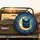 Black Cat Golden Crescent Moon Galaxy - Celestial Decor Gift for Cat Lover Spare Tire Cover - 2