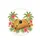 Golden Hard Shell Tacos Palm Fronds Hibiscus - Tropical Lifestyle Gift Spare Tire Cover - 4
