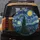 Starry Night Village Crescent Moon Cypress Tree - Cosmic Lover Gift Spare Tire Cover - 5