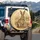 Vintage Rabbit Small Bunnies Golden Parchment - Wildlife Lover Home Decor Gift Spare Tire Cover - 3