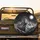Rugged Snow-Capped Mountain Range Starry Night Full Moon - Outdoor Gift for Mountain Lover Spare Tire Cover - 2