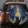 Stained Glass Black Cat UFO Abduction - Cosmic Cat Lover Gift Spare Tire Cover - 5