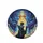 Stained Glass Black Cat UFO Abduction - Cosmic Cat Lover Gift Spare Tire Cover - 4