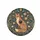 Red Fox Seated Arts Crafts Winding Floral Foliage Tapestry - Wildlife Lover Gift Spare Tire Cover - 4